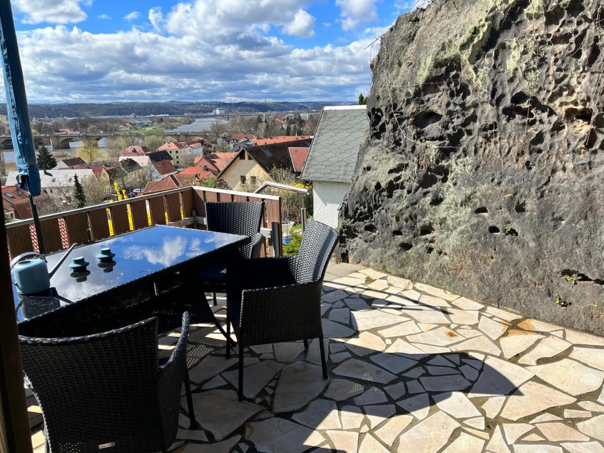 Das Ferienhaus Mit Aussicht ピルナ エクステリア 写真